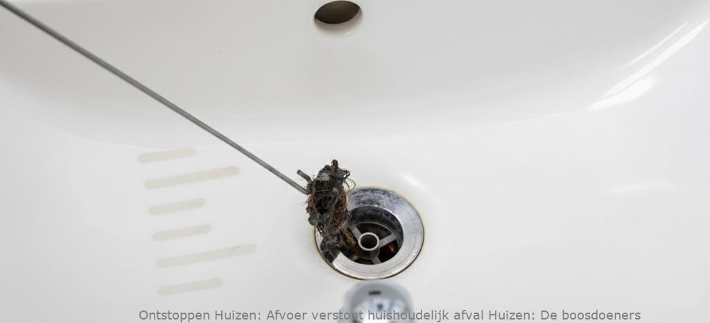 Afvoer verstopt huishoudelijk afval Huizen: De boosdoeners