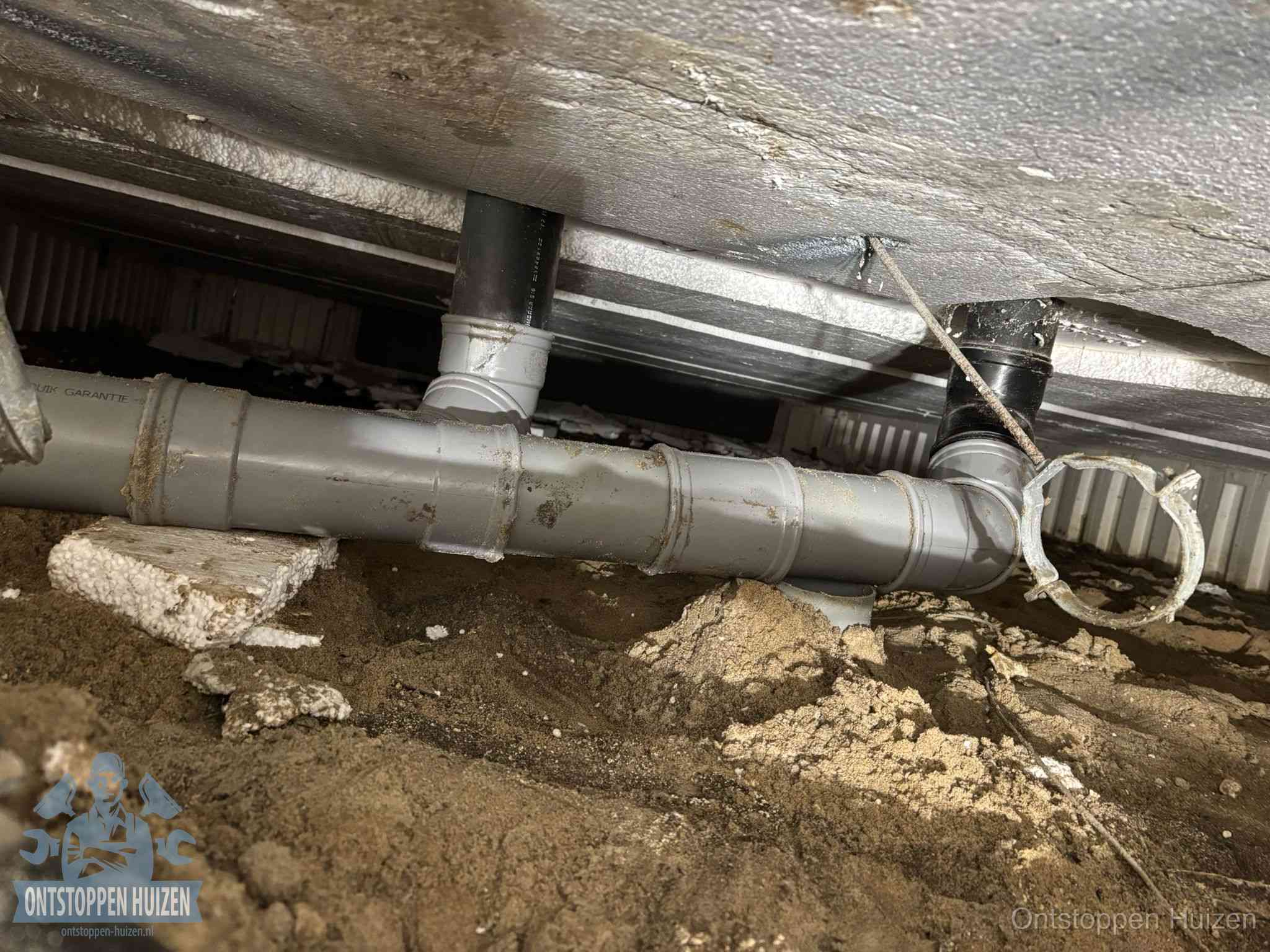 Gemengd gescheiden rioolstelsel in Huizen