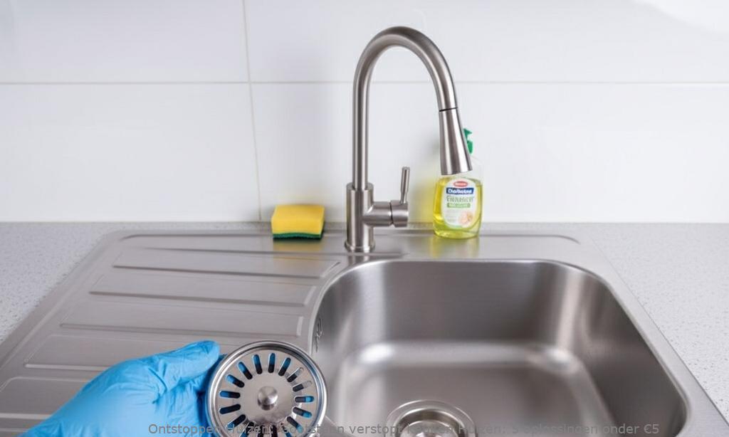 Gootsteen verstopt keuken Huizen: 5 oplossingen onder €5