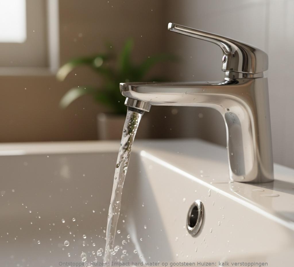 Impact hard water op gootsteen Huizen: kalk verstoppingen